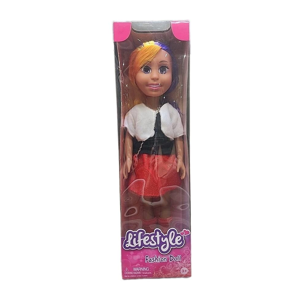 Lifestyle Fashion Doll; Brilliant Purple Hair, Cute Out on the Town Outfit [C2]